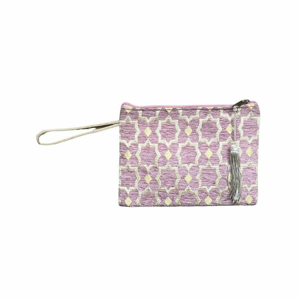 Pochette rose clair et dorée boutique plume magasin de déco Rouen le Petit Quevilly Normandie