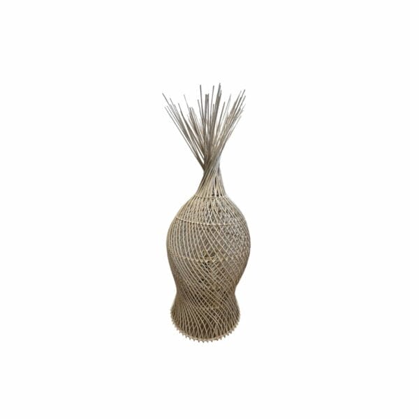 Lampe artisanale en rotin naturel décoration boutique plume magasin de décoration Rouen le petit Quevilly Normandie