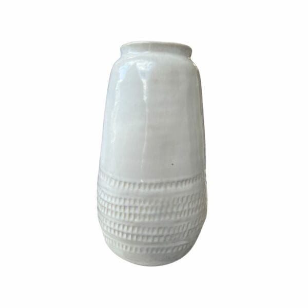 Vase Emy blanc décoration boutique plume magasin de déco Rouen le petit quevilly normandie