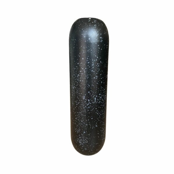 Vase Nyx long noir moucheté de gris décoration boutique plume magasin de déco rouen le petit quevilly normandie