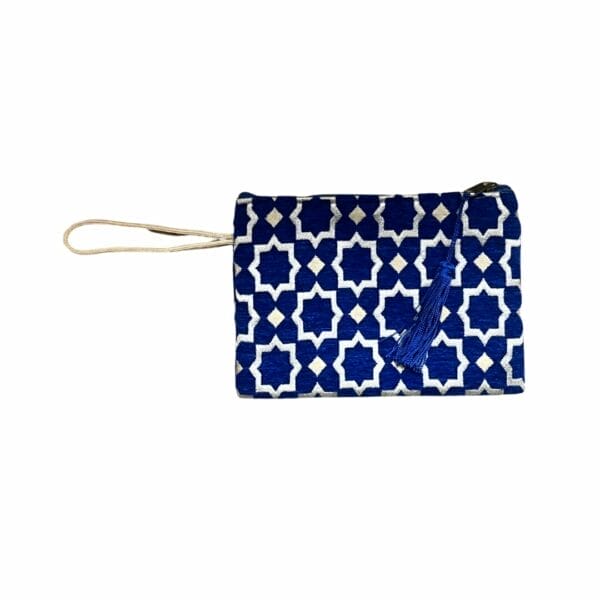 Pochette bleu foncé et dorée boutique plume magasin de déco Rouen le Petit Quevilly Normandie