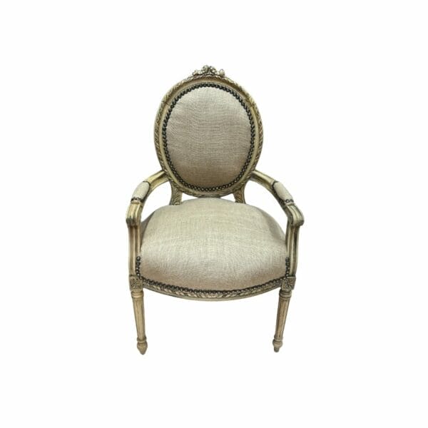 fauteuil médaillon meuble déco de la boutique plume magasin de décoration au docks76 a Rouen normandie