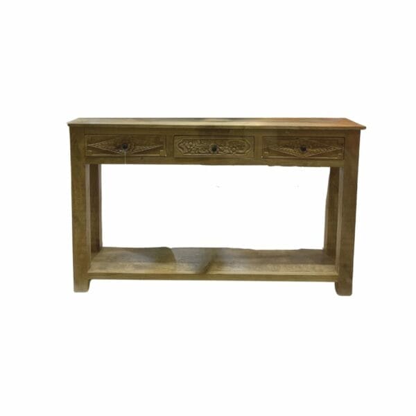 console en bois à 3 tiroirs meuble décoration de la boutique plume magasin de deco à rouen aux docks76 normandie