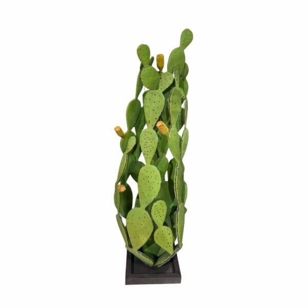Sculpture cactus en métal artisanale une décoration de la boutique Plume magasin de déco aux docks76 à Rouen normandie