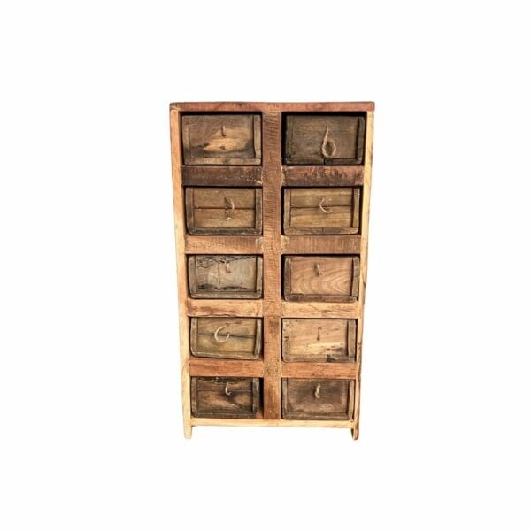 commode 10 tiroirs en bois meuble décoration de la boutique Plume magasin de déco aux docks76 à Rouen normandie